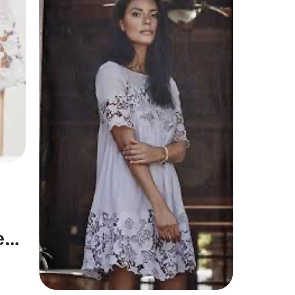 Anthropologie Holding Horses Magnolia Lace Dress Lilac Size US 4 - Picture 10 of 10
